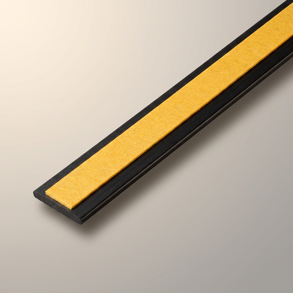 10 x 75mm Black Self-Adhesive Trim Strip x 1 Metre
