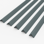 1 Metre uPVC Grey Plastic Rigid Corner Cover Trims