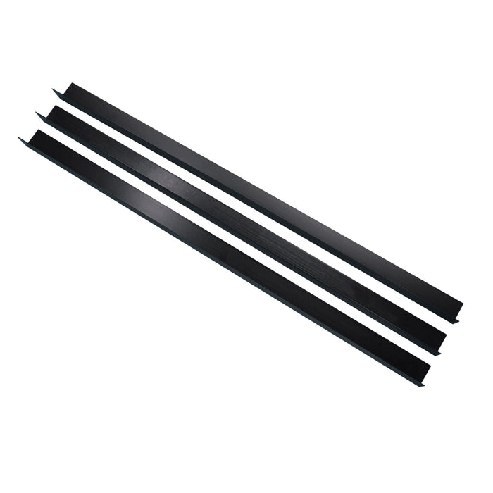 3x Black Rigid Angle – 40mm x 40mm x 1m PVC Corner Trim