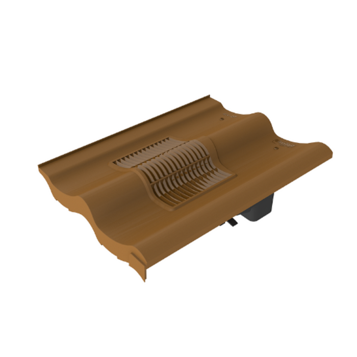 Timloc Brown Double Pantile Roof Tile Vent