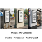 Matte Black Outdoor 720 x 295mm Display Case