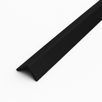 15 Pack Black 1 Metre UPVC Plastic Rigid Angle 10 x 10mm Corner Cover Trim 90 Degree