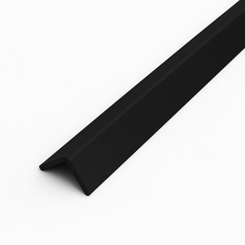15 Pack Black 1 Metre UPVC Plastic Rigid Angle 10 x 10mm Corner Cover Trim 90 Degree