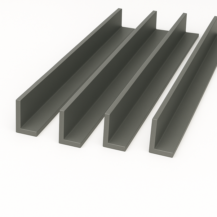 4 x Anthracite Grey Unequal Angle 50mm x 25mm x 1  Metre