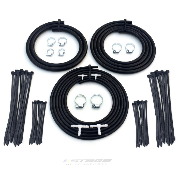 Subaru Impreza 93-99  Engine Bay Black Silicone Hose Dress Up Kit  (0504) ^^