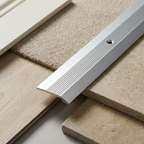 2 x Aluminium Vinyl Edge Floor Transition Strip, 28mm x 6mm x 89.5cm DIY Low Profile Floor Trim for Finishing and Edge Protection