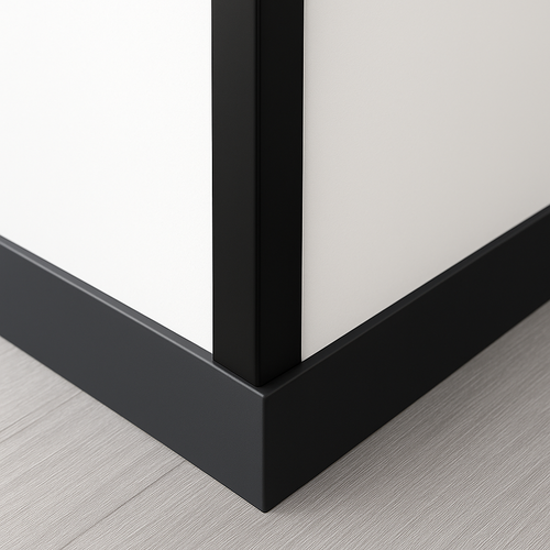 1 Metre White uPVC Plastic Rigid Corner Cover Trims