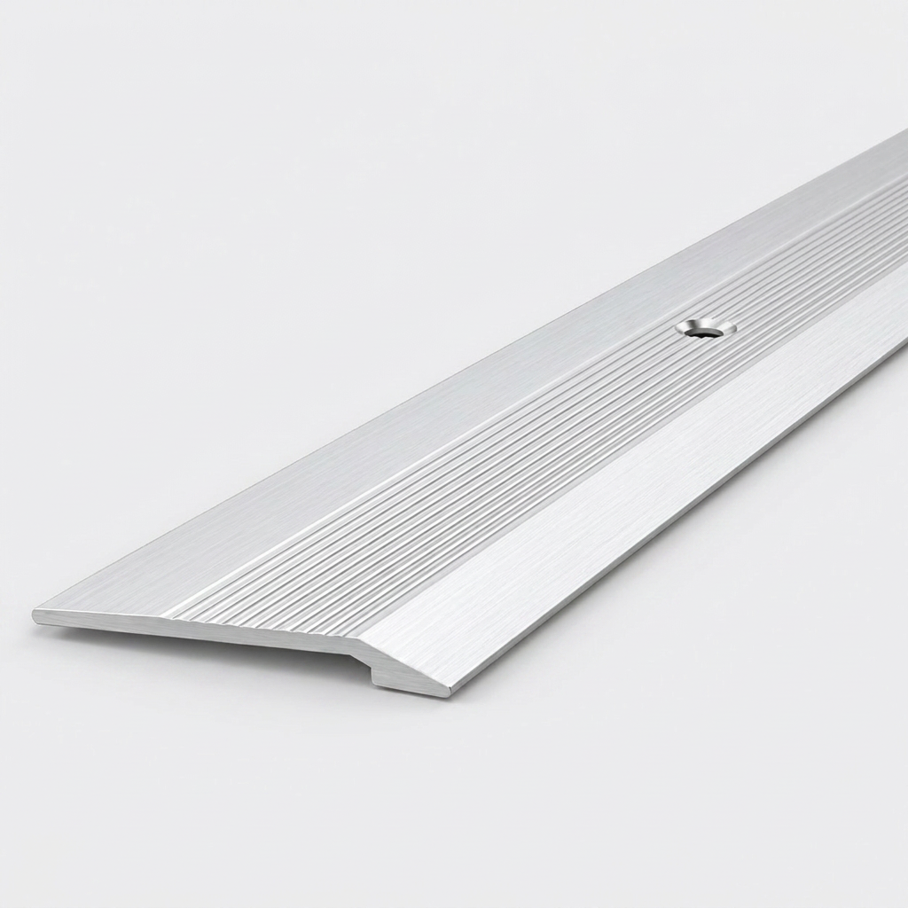 4 x Aluminium Vinyl Edge Floor Transition Strip, 28mm x 6mm x 89.5cm DIY Low Profile Floor Trim for Finishing and Edge Protection