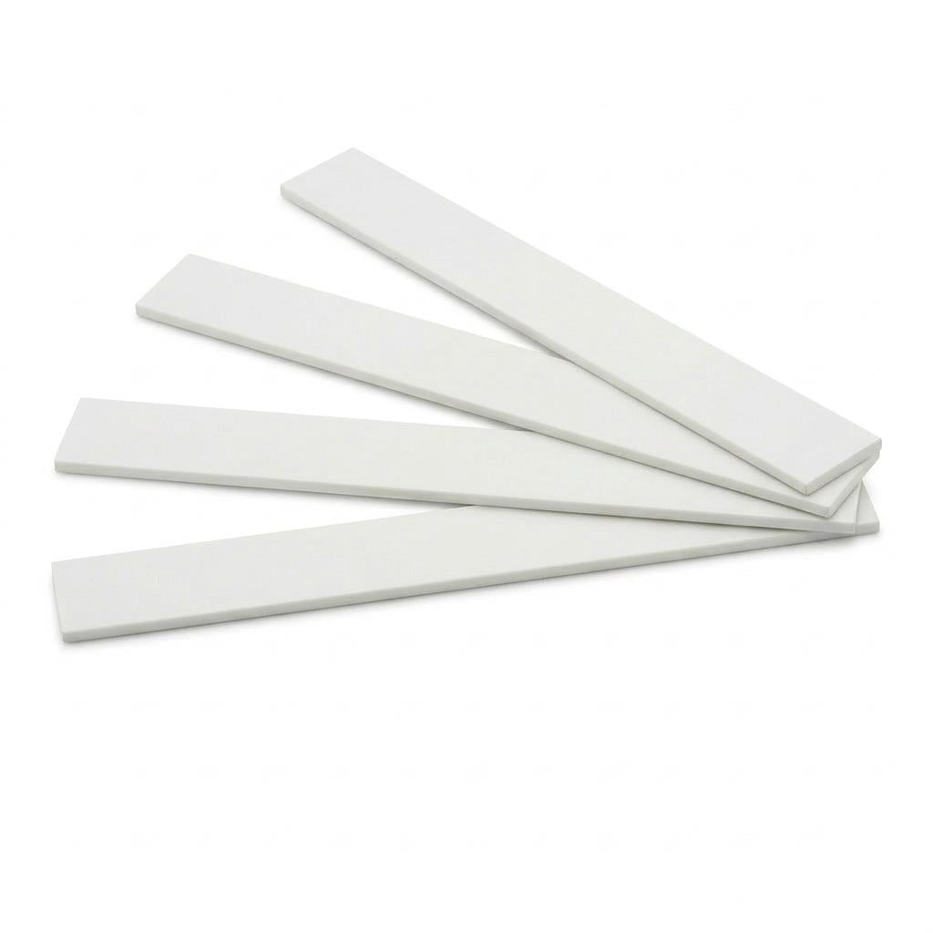 4 x 12mm White PVC Flat Bar x 1 Metre
