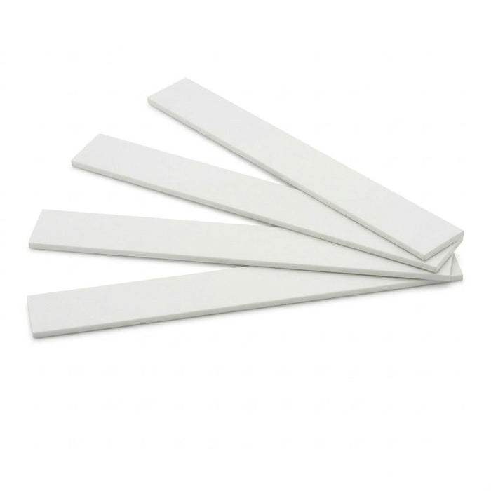 4 x 12mm White PVC Flat Bar x 1 Metre