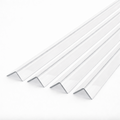 4 x 50x50mm Clear Angles x 1 metre