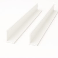 2 x White Unequal Angle 70mm x 30mm x 1  Metre  ^