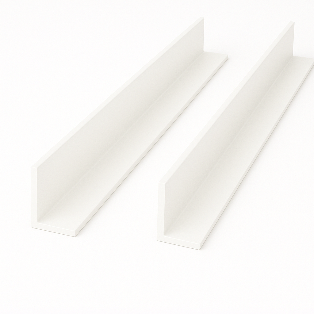 White Unequal Angle 70mm x 30mm