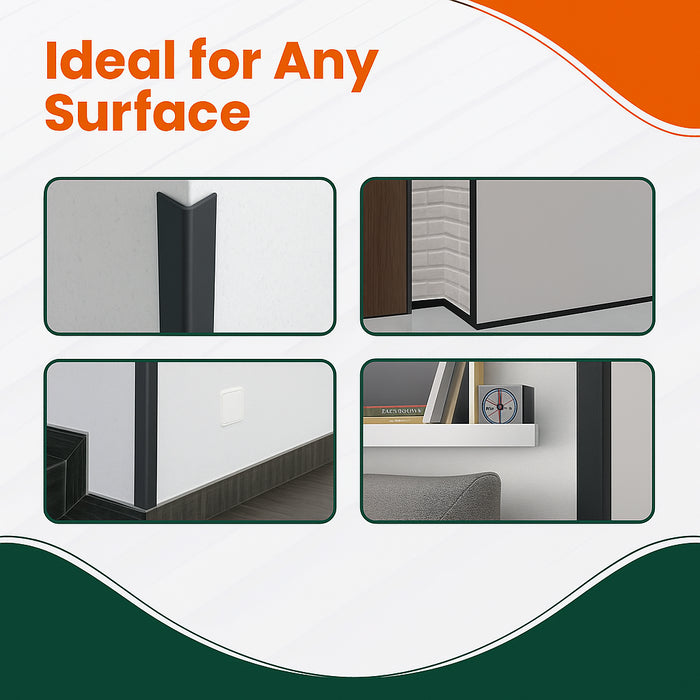 1 x Anthracite Grey Rigid Angle 40mm x 40mm x 1  Metre  ^