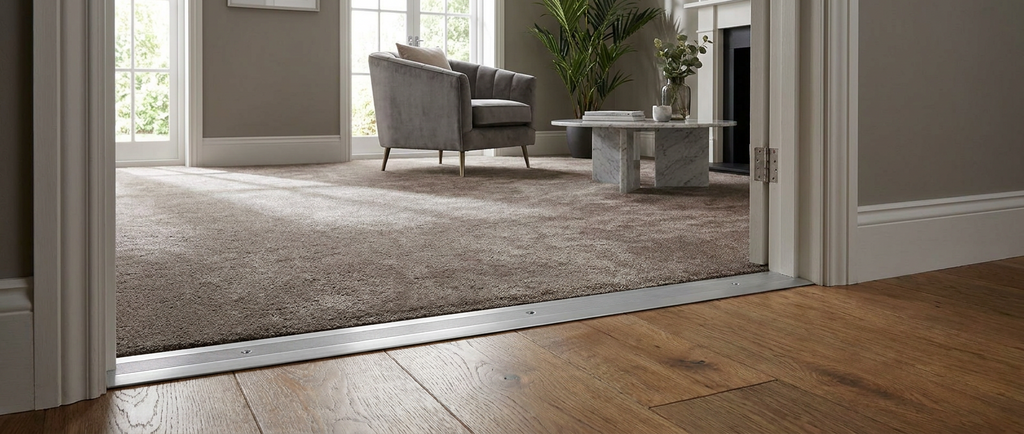 4 x Aluminium Flooring Cover Edge 60mm x 89.5cm