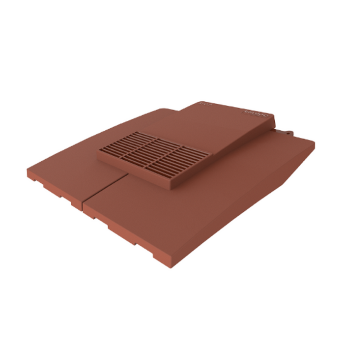 Plain Roof Tile Vent - Red