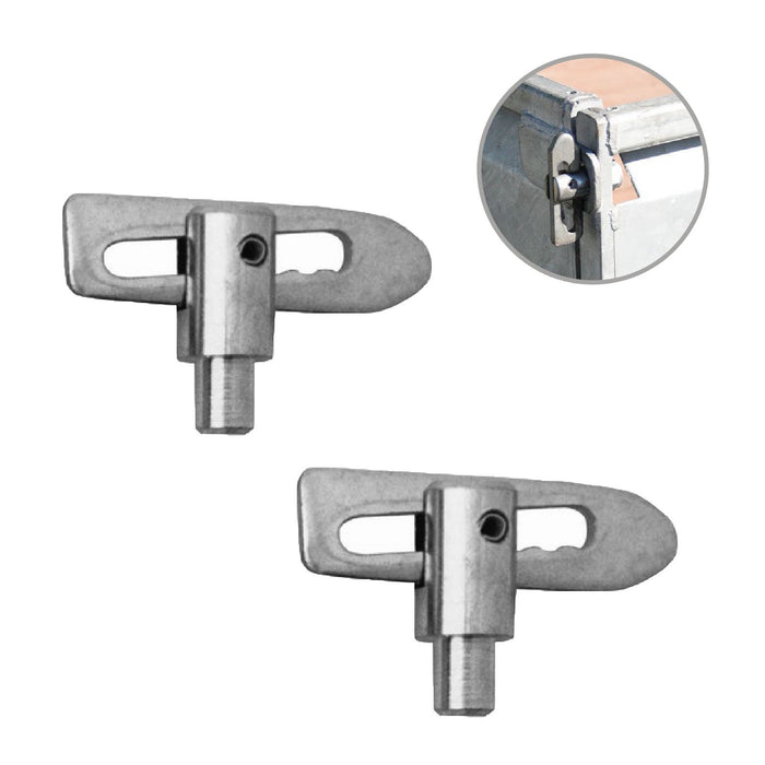 2 x Antiluce Fasteners Weldable Drop Lock Catchs, Horseboxes, Trailers & Tailgates