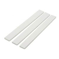 3 x 12mm White PVC Flat Bar x 1 Metre