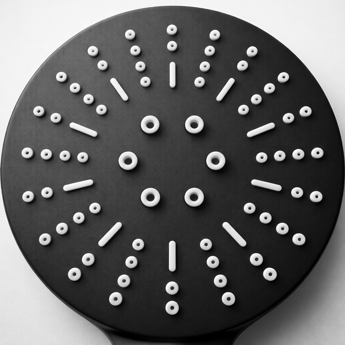 Kartell Nero Matte Black Shower Head