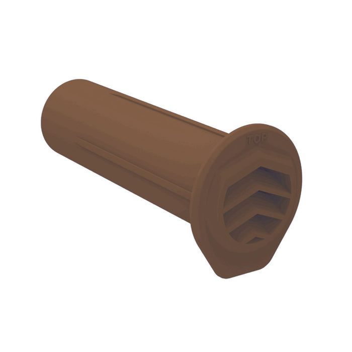 50 x Manthorpe Brown Round Drill Weep Vents       (1267) ^^