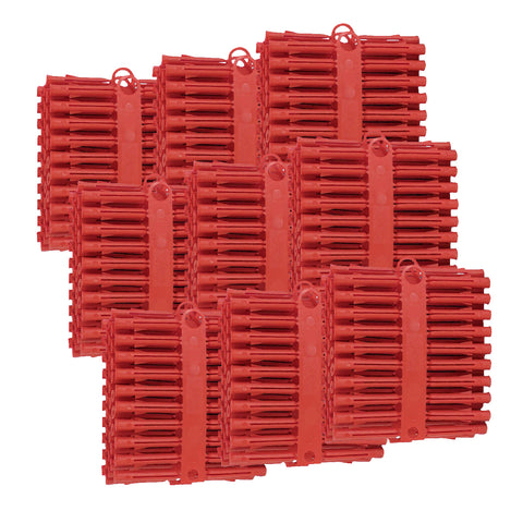 Red Wall Raw Plugs Expansion Fixings <br> for No.6 - 10 Screws
