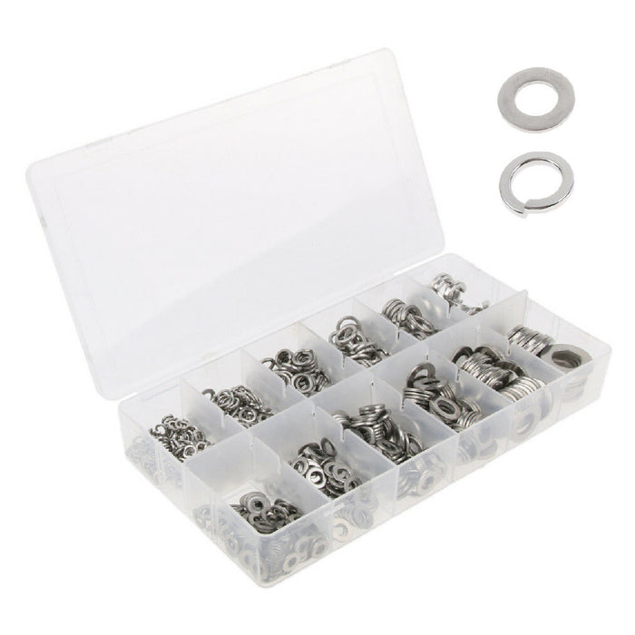 790 x Assorted Imperial Flat & Spring Washers