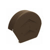 Brown Rounded Ridge End Cap for Dry Verge Systems<br><br>