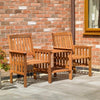 Hardwood 2 Seater Wooden Companion Set Garden<br><br>