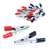 25 x Universal Insulated Crocodile Clips 5 Amp