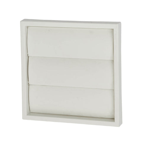 White Extractor Fan Air Vent Gravity Flap for 4 Inch Ducting