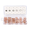110 x Assorted Copper Washers 6-16mm for sealing fluids and liquids