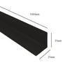 Black 1 Metre UPVC Angle 25mm x 25mm Corner Trim <br> Menu Options