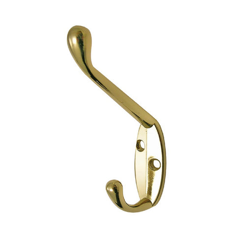 Brass Double Hat and Coat Hooks<br><br>
