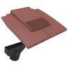 Antique Red Plain In-line Roof Tile Vent & Pipe Adapter for Concrete and Clay Tiles