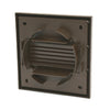 Brown Louvre Extractor Air Vent & Back Draught Shutter 4 Inch