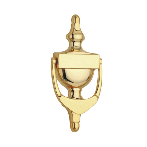 Polished Brass Door Knocker 150mm Victorian Urn Style<br><br>