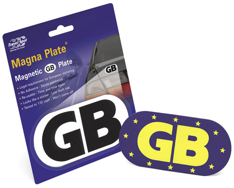 2 x Magnetic GB Euro Badges Travel Plate Sticker<br><br>