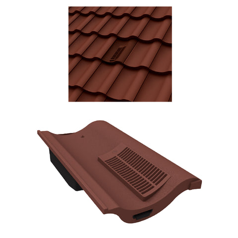 Antique Red Single Pantile Roof Tile Vent  / Marley Redland Sandtoft