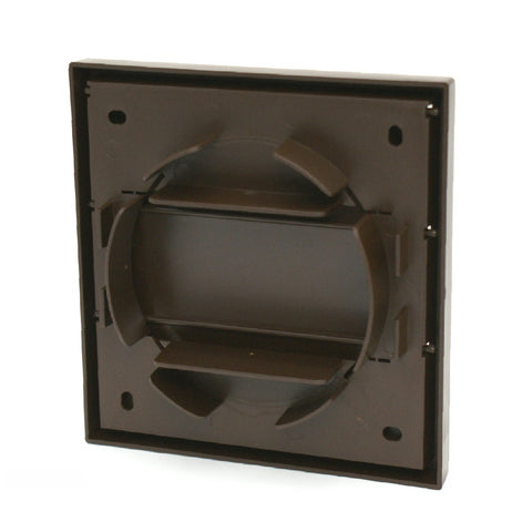 Brown Hooded Extractor Fan Air Vent Cowl for 4 Inch Ducting