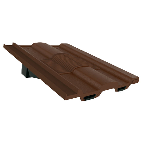 Dark Brown Castellated Roof Tile Vent & Adapter for Marley Ludlow Redland