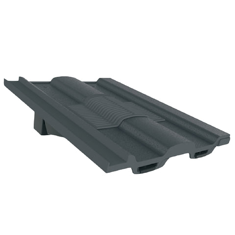 Grey Castellated Roof Tile Vent & Adapter for Marley Ludlow Redland