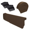 Brown Dry Verge Kit Universally Handed, Easy Fit System