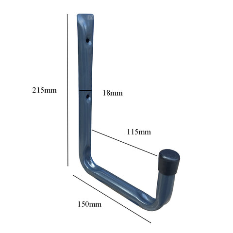2 x Wall Mounted 150mm Utility Storage Hooks<br><br>