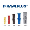 448 x Assorted Genuine Uno Rawl Plugs Universal Wall Screw Fixings