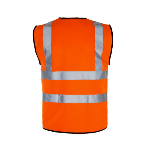 Orange High Visibility Safety Vest <br><br>