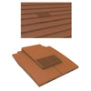 Terracotta Plain In-line Roof Tile Vent & Pipe Adapter for Concrete and Clay Tiles