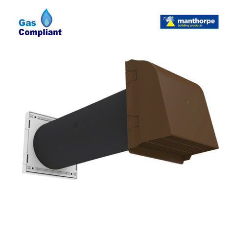 5" Cavity Core Vent Gas Ventilator with Anti Draught Cowl
