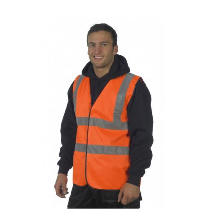 Orange High Visibility Safety Vest