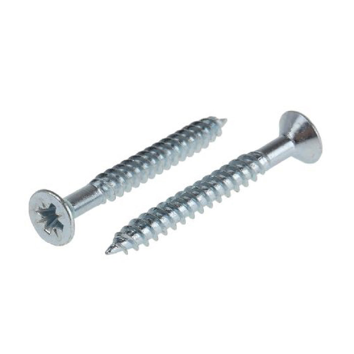 400 x Pozi Screws &Brown Raw Plugs, 8 x 2" Twin Thread