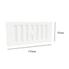 6" x 3" White  Adjustable Air Vent Grille with Flyscreen Cover